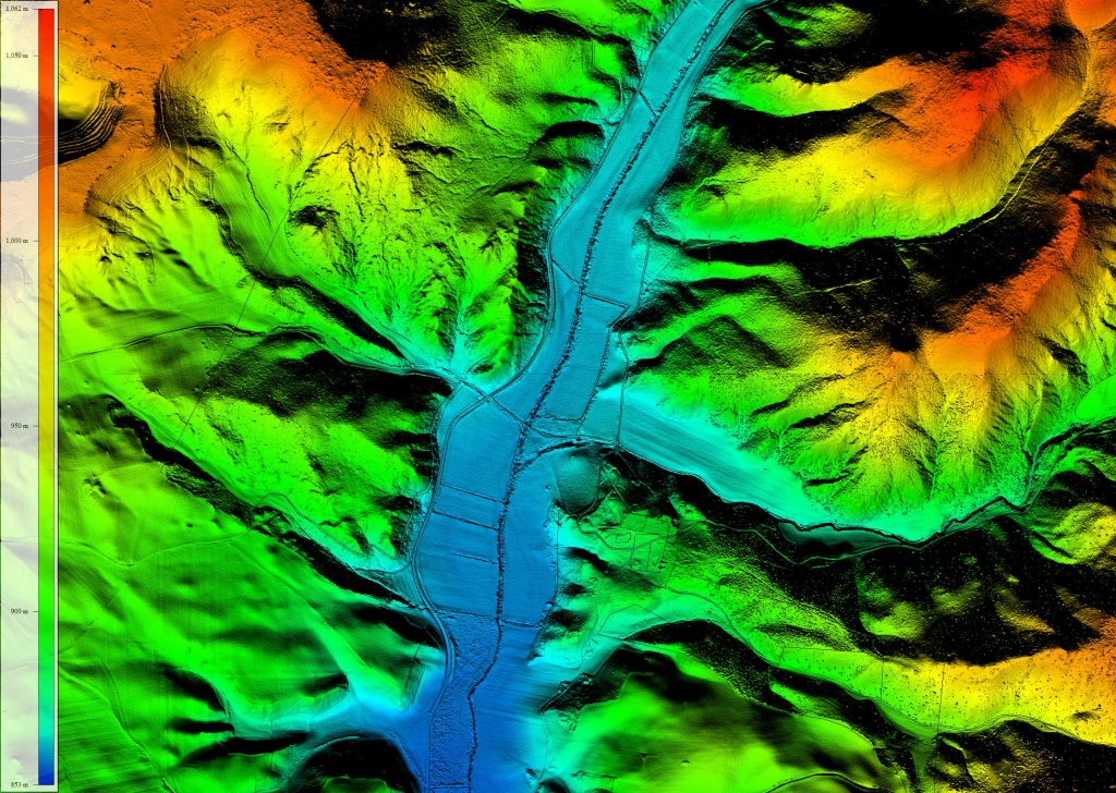 Mapa de Elevaciones elaborado en Global Mapper