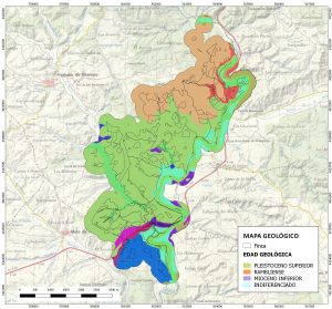 Cartografía Básica. Mapa Geológico elaborado a partir de datos del Instituto Geológico y Minero de España (IGME)