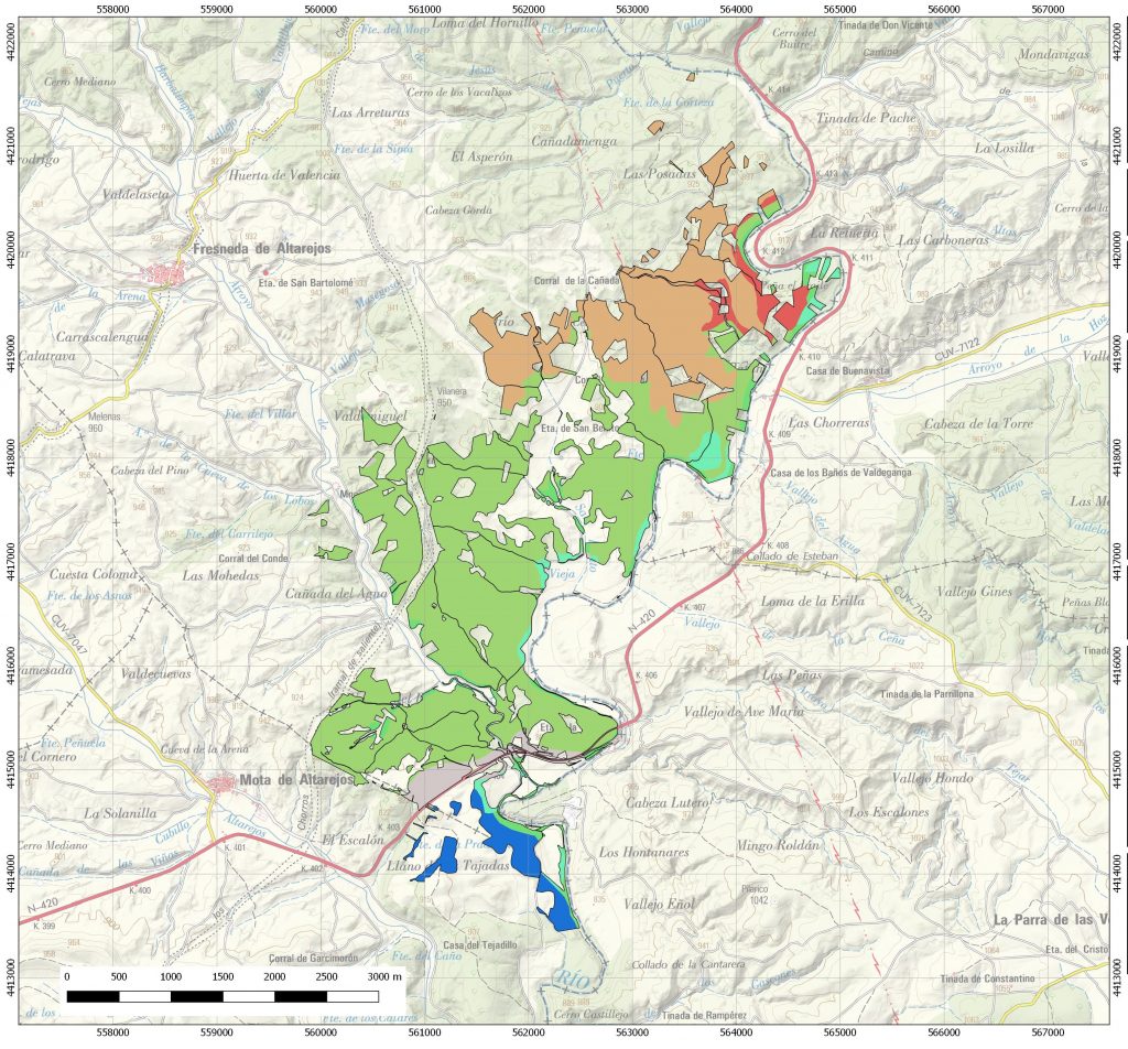 Cartografía Básica. Mapa Litológico elaborado a partir de datos del Instituto Geológico y Minero de España (IGME)